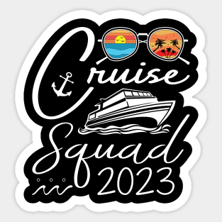 Cruise Squad Birthday Party Tee Cruise Squad 2023 Sticker